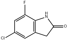2H-Indol-2-one, 5-chloro-7-fluoro-1,3-dihydro- 구조식 이미지