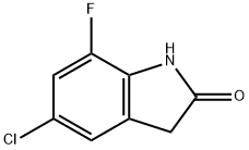 2H-Indol-2-one, 5-chloro-7-fluoro-1,3-dihydro- Structure