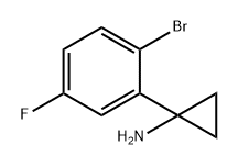 Cyclopropanamine, 1-(2-bromo-5-fluorophenyl)- Structure