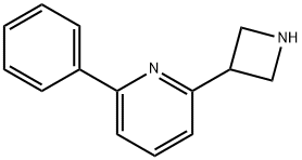 Pyridine, 2-(3-azetidinyl)-6-phenyl- Structure