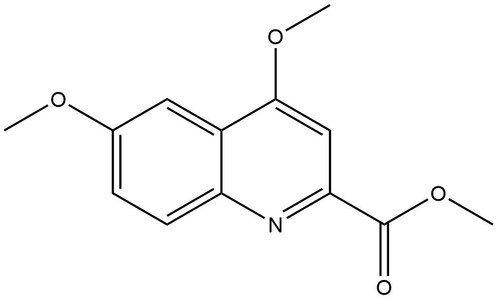 Methyl 4,6-dimethoxy-2-quinolinecarboxylate Structure