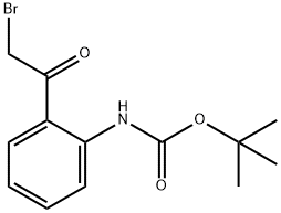 tert-butyl N-[2-(2-bromoacetyl)phenyl]carbamate Structure