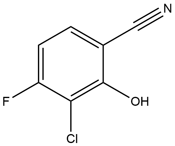 3-Chloro-4-fluoro-2-hydroxybenzonitrile Structure