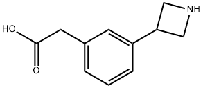 Benzeneacetic acid, 3-(3-azetidinyl)- Structure