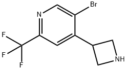 4-(Azetidin-3-yl)-5-bromo-2-(trifluoromethyl)pyridine 구조식 이미지