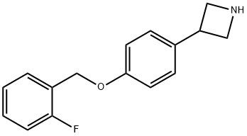 3-(4-((2-fluorobenzyl)oxy)phenyl)azetidine Structure