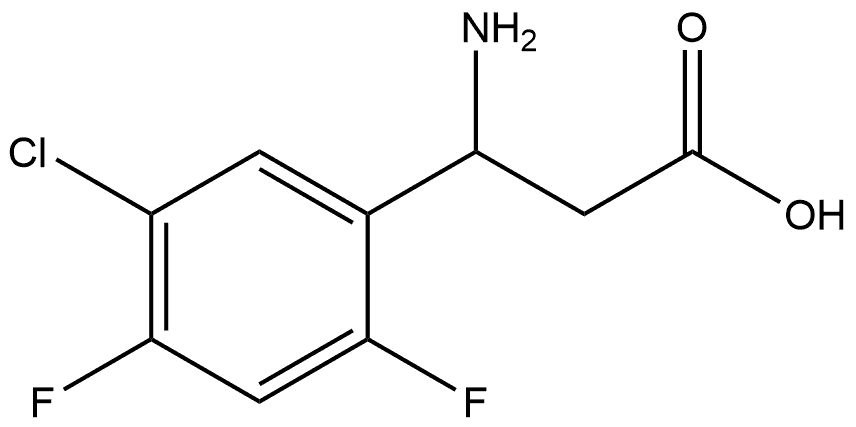 3-amino-3-(5-chloro-2,4-difluorophenyl)propanoic acid Structure