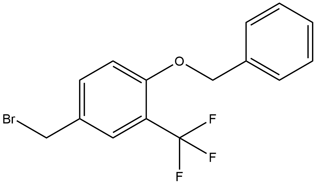 4-(Bromomethyl)-1-(phenylmethoxy)-2-(trifluoromethyl)benzene Structure