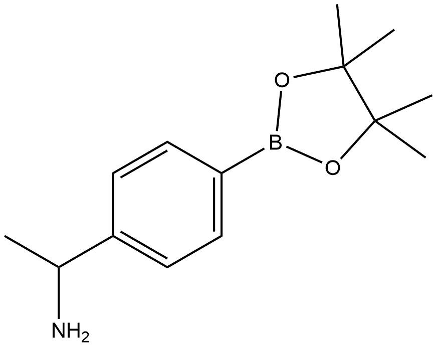 1-(4-(4,4,5,5-Tetramethyl-1,3,2-dioxaborolan-2-yl)phenyl)ethanamine Structure
