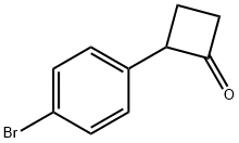 2-(4-bromophenyl)cyclobutan-1-one Structure