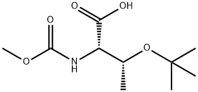 Boc-O-methyl-D-threonine hydrochloride Structure