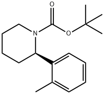 tert-butyl (R)-2-(o-tolyl)piperidine-1-carboxylate Structure