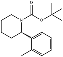 tert-butyl (S)-2-(o-tolyl)piperidine-1-carboxylate Structure