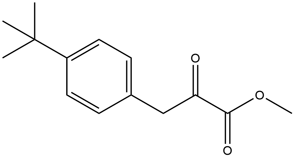 Methyl 3-[4-(tert-Butyl)phenyl]-2-oxopropanoate Structure