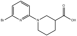 1-(6-bromopyridin-2-yl)piperidine-3-carboxylic acid 구조식 이미지