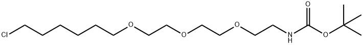 5,8,11-Trioxa-2-azaheptadecanoic acid, 17-chloro-, 1,1-dimethylethyl ester Structure