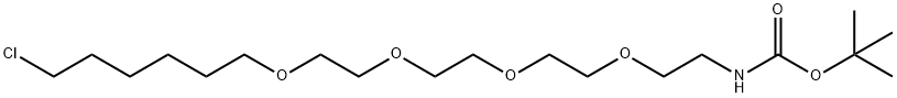 5,8,11,14-Tetraoxa-2-azaeicosanoic acid, 20-chloro-, 1,1-dimethylethyl ester Structure