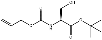 N-α-Allyloxycarbonyl-L-serine t-butyl ester Structure