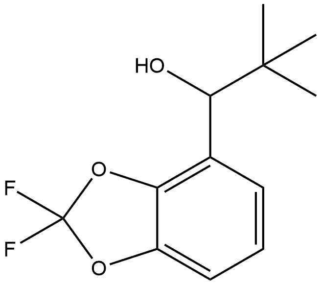 α-(1,1-Dimethylethyl)-2,2-difluoro-1,3-benzodioxole-4-methanol Structure