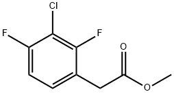 methyl 2-(3-chloro-2,4-difluorophenyl)acetate Structure