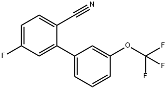 2-Cyano-5-fluoro-3'-(trifluoromethoxy)biphenyl Structure