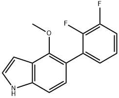 4-(2,3-Difluorophenyl)-6-methoxyindole Structure