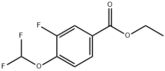 Ethyl 4-(difluoromethoxy)-3-fluorobenzoate Structure