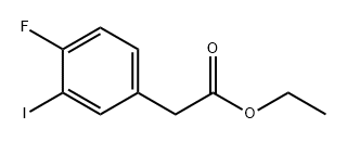 Benzeneacetic acid, 4-fluoro-3-iodo-, ethyl ester Structure