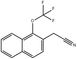 1-(Trifluoromethoxy)naphthalene-2-acetonitrile Structure