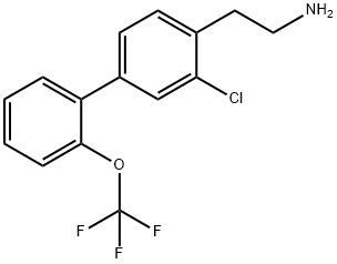 3-Chloro-2'-(trifluoromethoxy)biphenyl-4-ethylamine Structure