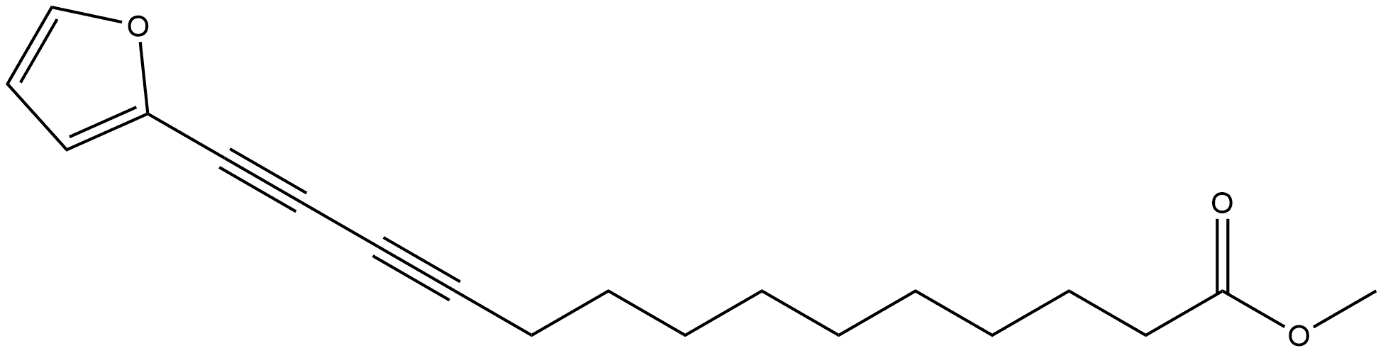 Methyl-14-(2-furyl) tetradeca-11,13- diynoate Structure