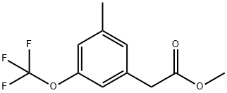 Methyl 3-methyl-5-(trifluoromethoxy)phenylacetate Structure