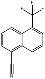 1-Cyano-5-(trifluoromethyl)naphthalene Structure