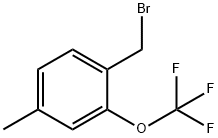 Benzene, 1-(bromomethyl)-4-methyl-2-(trifluoromethoxy)- Structure