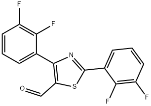 2,4-Bis(2,3-difluorophenyl)thiazole-5-carboxaldehyde Structure