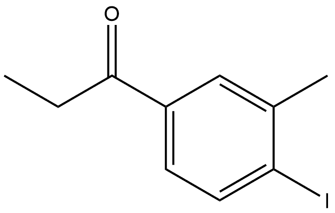 1-(4-Iodo-3-methylphenyl)-1-propanone 구조식 이미지