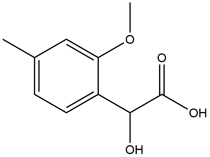 Benzeneacetic acid, α-hydroxy-2-methoxy-4-methyl- Structure