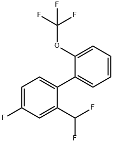 2-(Difluoromethyl)-4-fluoro-2'-(trifluoromethoxy)biphenyl Structure