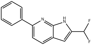 2-(Difluoromethyl)-6-phenyl-1H-pyrrolo[2,3-b]pyridine Structure