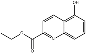 2-Quinolinecarboxylic acid, 5-hydroxy-, ethyl ester Structure