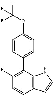 5-Methoxy-6-(perfluorophenyl)indole-3-acetonitrile Structure