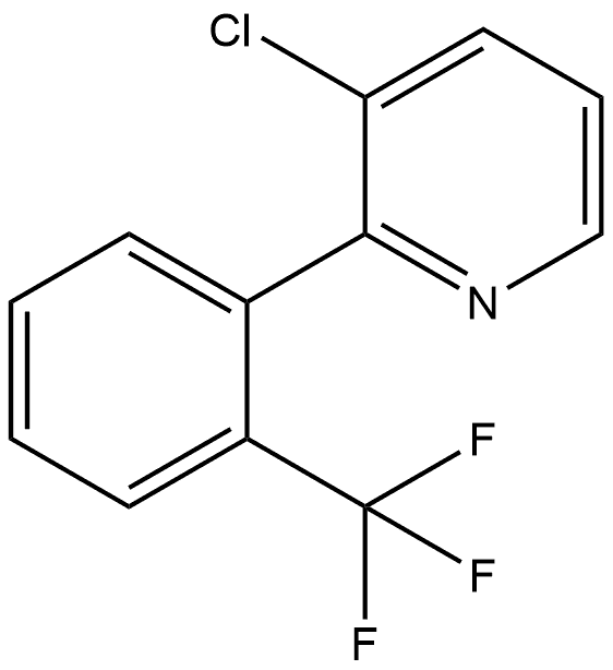 3-Chloro-2-[2-(trifluoromethyl)phenyl]pyridine Structure