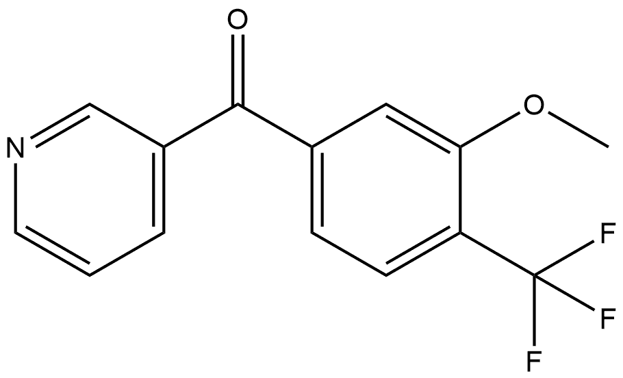 3-Methoxy-4-(trifluoromethyl)phenyl]-3-pyridinylmethanone Structure