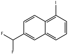 2-(Difluoromethyl)-5-iodonaphthalene Structure