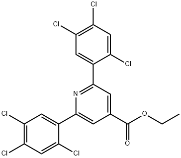 Ethyl 2,6-bis(2,4,5-trichlorophenyl)isonicotinate Structure