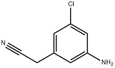 Benzeneacetonitrile, 3-amino-5-chloro- Structure