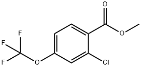 Benzoic acid, 2-chloro-4-(trifluoromethoxy)-, methyl ester Structure