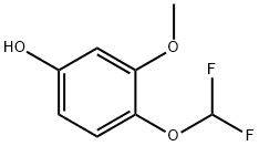 Phenol, 4-(difluoromethoxy)-3-methoxy- Structure
