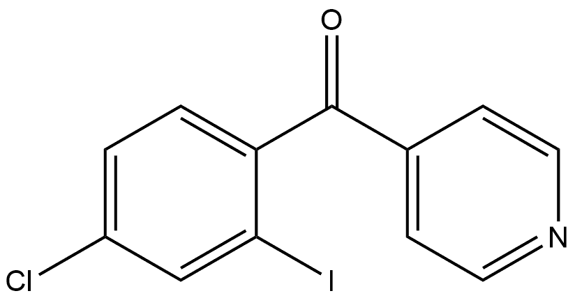 (4-Chloro-2-iodophenyl)-4-pyridinylmethanone Structure