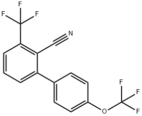 2-Cyano-4'-(trifluoromethoxy)-3-(trifluoromethyl)biphenyl Structure